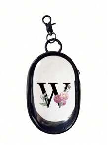 1pc-Black Portable Mini Transparent Zipper Storage Bag, Multifunctional Jewelry Storage Bag For Earphones, Charger Case, Keychain, Ring, Transparent Travel Accessories Bag, Transparent Storage Bag With Keychain, Convenient For Carrying Makeup Mirror, Earphones, Data And Charging Cables, Waterproof, Lightweight, Suitable For Girls, Students And Boys, Suitable For Storing Small Items, Data Cable Storage Bag, Bracelet Bag, Cosmetic Bag - Black - View 16