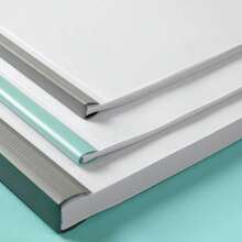 1pc Report Folder With Slide Bar For Cover, Transparent Cover, Presentation Folder For School Office, Document File Folder - Multicolor - View 2