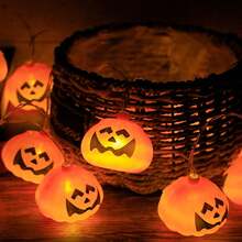 1 cái 4,92Ft./1,5m 10 đèn LED; 1 cái 9,84Ft./3m 20 đèn LED; 1 cái 19,68Ft./6m Đèn dây LED hình bí ngô Halloween có mũ, Tùy chọn nguồn điện: Hộp pin/USB, Thích hợp cho Sân vườn, Halloween, Lễ Phục sinh, Trang trí quán bar Trang trí Halloween Trang trí phòng Trang trí sân vườn Halloween Làm quà tặng Trang trí ngày lễ tiên Trang trí lễ hội - màu vàng - Xem 9
