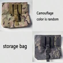 1pc Foldable Recycling Bag Multifunctional Waist Bag With Random Print For Outdoor Activities