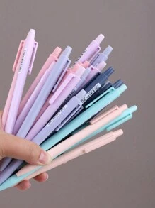 6Pcs 0.7mm Candy Colored Mechanical Automatic Pencils With Built-In Mini Eraser, Smooth Breakproof Writing Lead Pencils, Lightweight Portable Stationery For Student Learning, Daily Office & School Writing Supplies - Multicolor - View 7