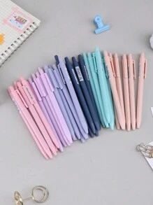 6Pcs 0.7mm Candy Colored Mechanical Automatic Pencils With Built-In Mini Eraser, Smooth Breakproof Writing Lead Pencils, Lightweight Portable Stationery For Student Learning, Daily Office & School Writing Supplies - Multicolor - View 4
