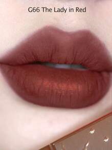 GIRLCULT Batom Matte Renda e Sussurro #G66 A Dama de Vermelho | Base Matte com Brilho Suave | Creme Labial Matte Suave, Batom Líquido Leve | Cobertura Completa de Longa Duração, PRESENTE