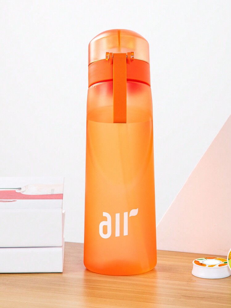 1pc Sports Water Bottle With 1 Random Round Flavor Pod, 0 Sugar And 0 Calorie Flavor Cup, Portable Drinking Large Capacity Water Bottle, Perfect For Birthday, Gym, Running, Outdoor Back To School - Multicolor - View 3