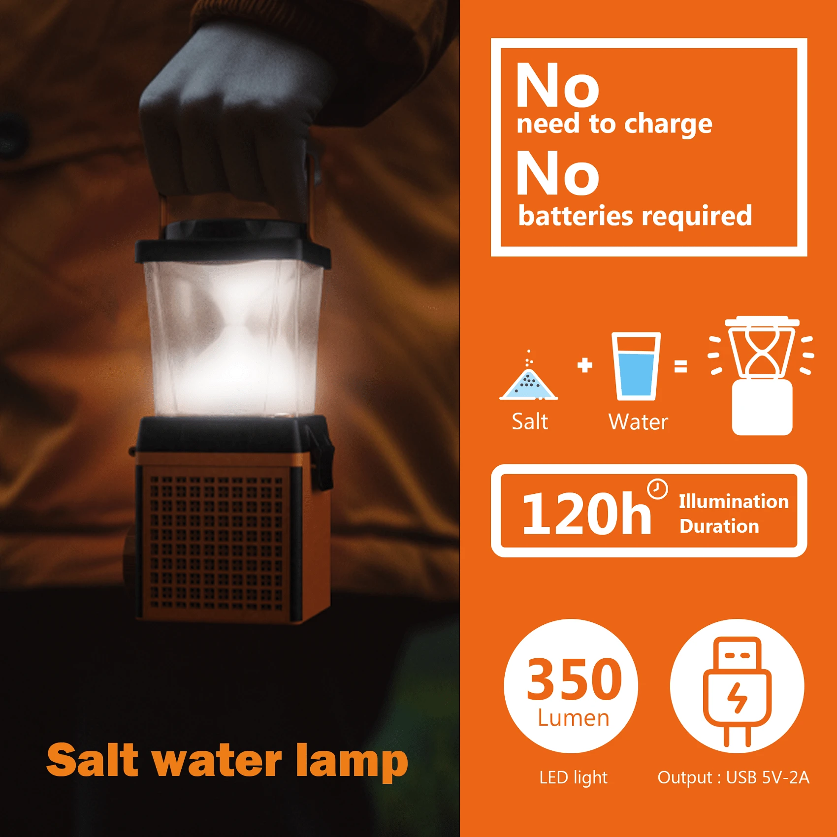 Outdoor Camping Lights Can Be Used In Emergencies, Using Salt Water To