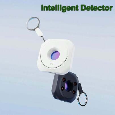 1 pieza Detector de cámara para cámara oculta, lente oculta portátil tipo alfiler, detector de dispositivo anti-espionaje para seguridad y protección