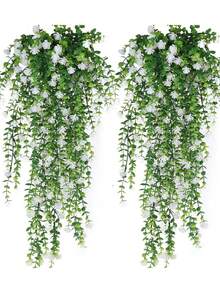 1捆逼真模擬DIY裝飾性人造花束，防UV，適用於家居、庭院、餐桌、客廳、婚禮、派對、活動裝飾 - 彩色 - 查看 1