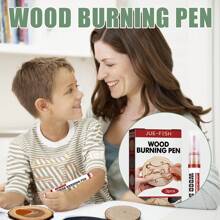 4sets Jue Fish Wood Burning Pen Set Wood Marking Children's DIY Branding Pen Burning Wood Marking Pen Set - 紅色 - 查看 4