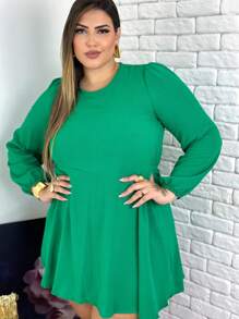 Plus Size Dresses - 綠色 - 查看 5