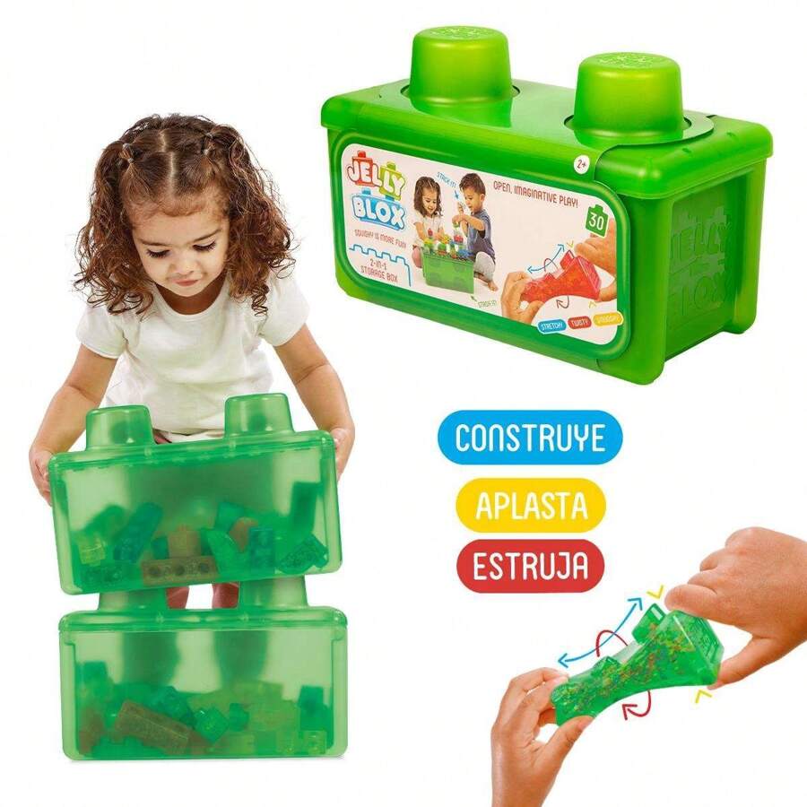 Juego De Constrcucción Jelly Blox 30 piezas. Sistema de construcción imaginativo y unico. Construye, aplasta y estira. ✅ Entrega 24/48h a España (península) - Juegos de Bloques - Goliath - Ref. 931693 - Multicolor - Ver 1