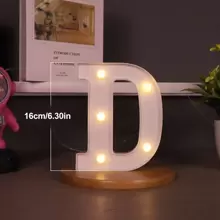 1 Peça Luz de Letra de LED, Cenário de Proposta Romântica Surpresa, Presente de Natal, Decoração Central, Adequado para Decoração de Aniversário/Casamento/Aniversário/Dia dos Namorados/Halloween/Natal/Ano Novo 2025, Presente de Aniversário e Feriado Perfeito para Família, Decoração de Quarto, Decoração de Festa, Branco (Baterias Não Incluídas)