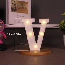1 Peça Luz de Letra de LED, Cenário de Proposta Romântica Surpresa, Presente de Natal, Decoração Central, Adequado para Decoração de Aniversário/Casamento/Aniversário/Dia dos Namorados/Halloween/Natal/Ano Novo 2025, Presente de Aniversário e Feriado Perfeito para Família, Decoração de Quarto, Decoração de Festa, Branco (Baterias Não Incluídas)