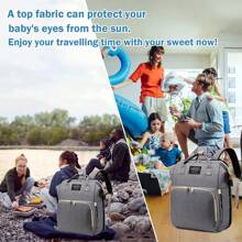 Mochila Pañalera Multifuncional para niños y niñas-hotmayo HOT SALE - Gris - Ver 3