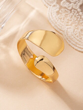 1入歐美時尚鍍金臉型手鐲，適合女性日常佩戴