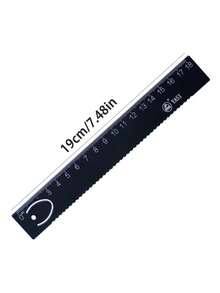1 chiếc thước kẻ bằng thép không gỉ, màu ngẫu nhiên, 18cm, dụng cụ đo lường văn phòng phẩm trường học. - Nhiều màu - Xem 5