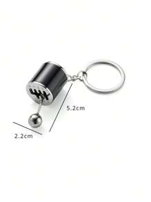 1pc Automobile 6-Speed Gear Shift Knob Keychain Keyring Accessory Car Accessories Bag Charm Backpack For School