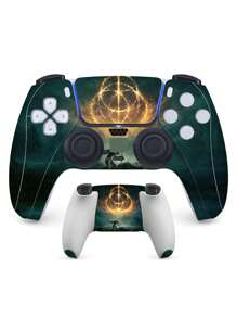 1pc Wireless Controller Sticker PVC Protective Film Scratch-Resistant Decal Compatible With Joystick, Cartoon Game Character Theme Joystick Sticker, Game Accessory With Frosted Anti-Slip Wear-Resistant Design, Both Sides Can Be Applied - PS5 Controller Sticker - View 6