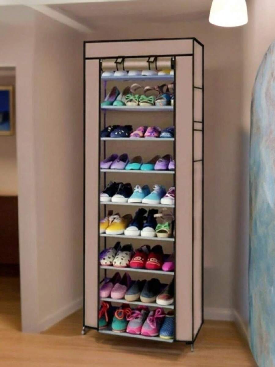 Mueble zapatero de Valuebox con 9 baldas. Mueble organizador con cubierta antipolvo y espacio  HCX