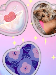 1pc Customized Acrylic Ornament For Keychain, Bag Decor Or Phone