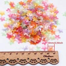 20g Paillettes 10mm Cup Five Finger Flower Sequin 1cm PVC Loose Sequins Pailette DIY Jewelry Making Clothing Sewing Accessories
