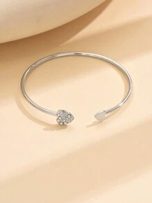 1pc Fashion Rhinestone Bangle Bracelet (Excluding Gift Box)