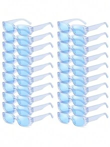 20 chiếc kính mắt nữ kiểu dáng retro vuông, màu sắc tươi tắn, kính râm thời trang cá nhân hóa. - Nhiều màu - Xem 13