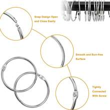 12 PCS Shower Curtain Hooks Rings Thick Metal Waterproof And Rust-Proof Stainless Steel Material Easy Installation Not Easy To Slip Off Shower Curtain Rings Curtain Rings Curtain Buckle Suitable For Bathroom, Bedroom, Living Room, Window Supplies And Accessories Home Bathroom Decor Fall Decor Bathroom Accessories Back To School
