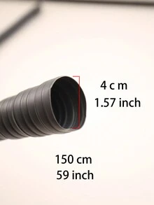 1根灰色洗衣機進水管，120-150cm進水和出水延長管，適用於洗衣機 - 灰色 - 查看 2