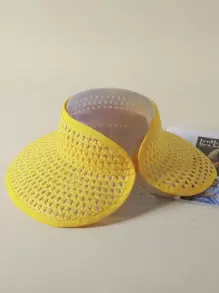 LEAJOURNO. Hollow Out Straw Visor Hat Boho