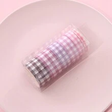 6入組方格和紙膠帶套裝，創意文具套組，適用於DIY方格內格紙、筆記和剪貼簿 - 彩色 - 查看 12