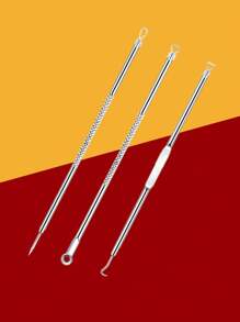 Acne Needle Set, Blackhead Remover, Pimple Extractor, Beauty Salon Grade Pimple Picker Tool - Silver - View 16