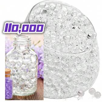 110, 000 Pcs Clear Gel Water Beads For Vases, Clear Gel Water Faux Pearls Vase Filler Beads For Vase, Wedding Centerpiece, Floral Arrangement Best Gifts Birthday Graduation