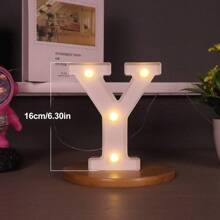 1 Peça Luz de Letra de LED, Cenário de Proposta Romântica Surpresa, Presente de Natal, Decoração Central, Adequado para Decoração de Aniversário/Casamento/Aniversário/Dia dos Namorados/Halloween/Natal/Ano Novo 2025, Presente de Aniversário e Feriado Perfeito para Família, Decoração de Quarto, Decoração de Festa, Branco (Baterias Não Incluídas)