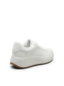 Women Platform Chunky Sneakers Dee Comfortable Casual Fashion Sneaker - trắng - Xem 7