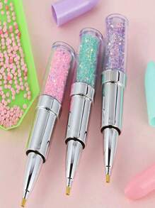 3/1pc Diamond Painting Pen, 5D Diamond Painting Tools Diamond Tip Pen Suitable For DIY Crafts, Cross Stitch Accessories - Multicolor - View 10