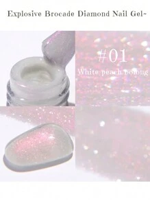 MISS SHAKA MISS SHAKA Japanese Summer Gel Nail Polish Beauty Honey Blue Purple Pink Nail Series 2024 New Style Jelly Color Fairy Pearlescent Hot Popular Glitter 3 Colors Kit Bursting Diamond Nail Polish Needs To Be Used With The Nail UV Light To Dry And Require Base & Top Coat Sealing Layer.