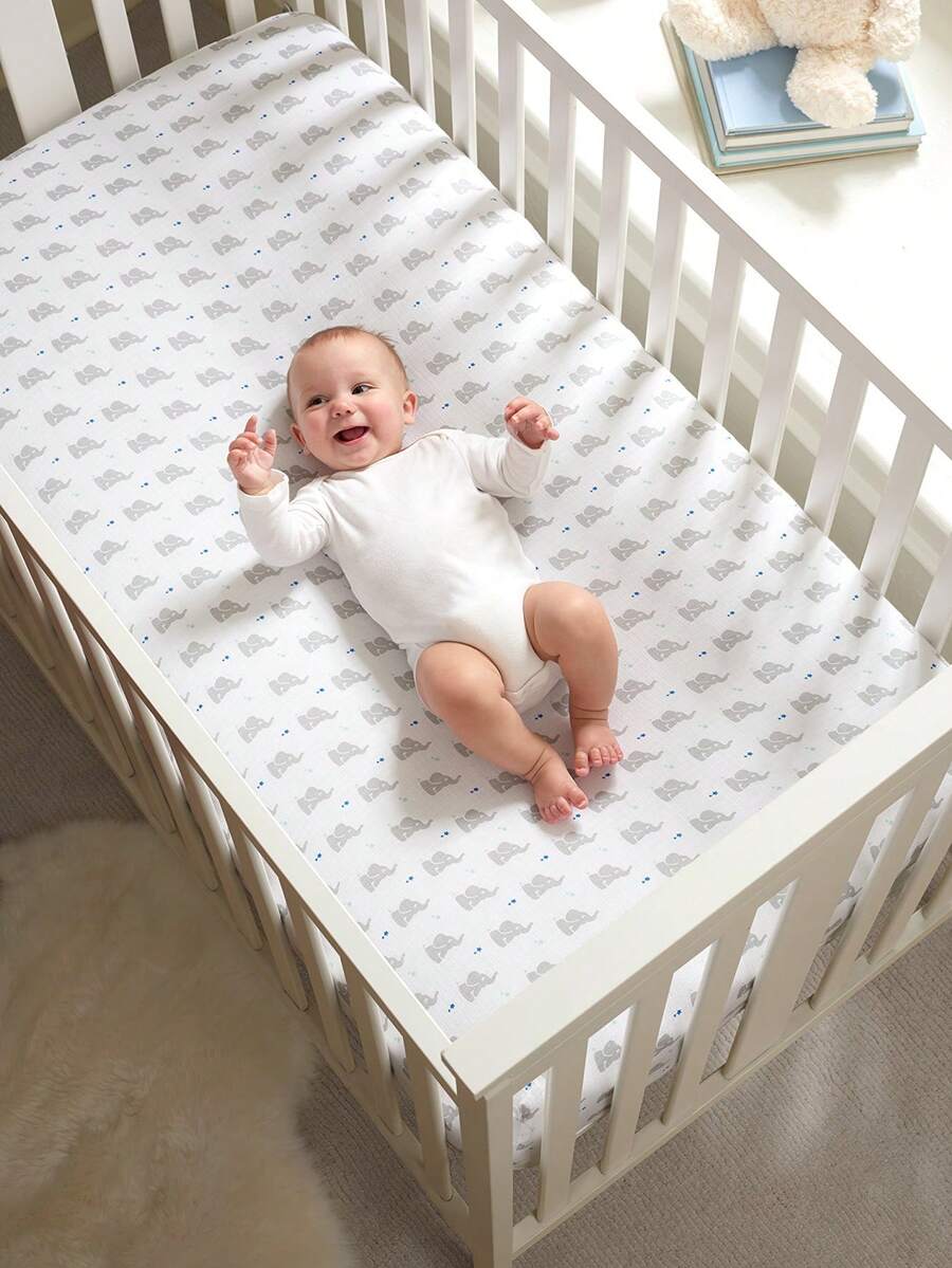 1pc Summer Baby Fitted Sheet Cover Kindergarten Mattress Cover, 56*100cm - Multicolor - View 1