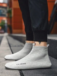 Zapatos deportivos de caña alta para hombres con diseño patriótico para el Día de la Independencia. Livianos, amortiguadores de impactos, transpirables y cómodos. Zapatos adecuados para todas las estaciones. - Blanco - Ver 7