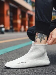 Zapatos deportivos de caña alta para hombres con diseño patriótico para el Día de la Independencia. Livianos, amortiguadores de impactos, transpirables y cómodos. Zapatos adecuados para todas las estaciones. - Blanco - Ver 2