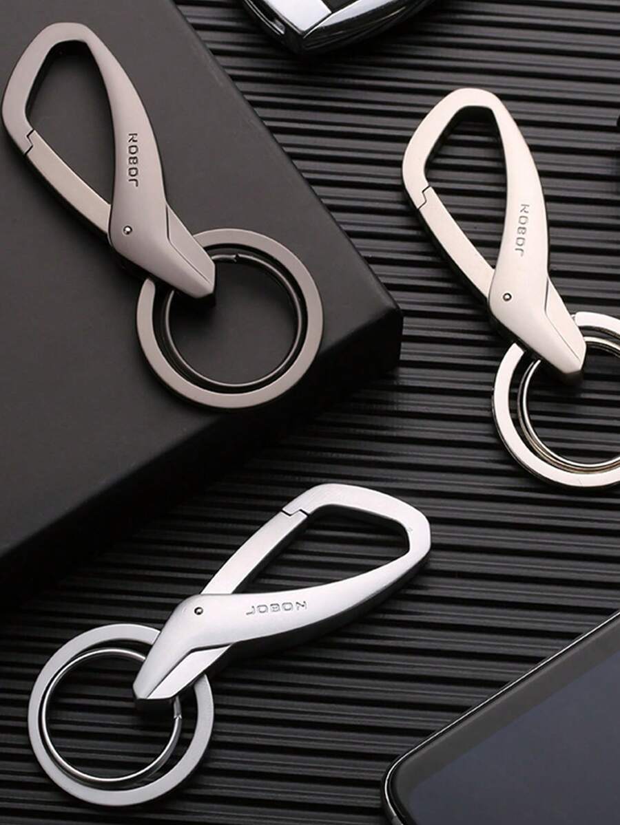 1入商務高端鋅合金鑰匙扣（含禮盒），適合用於節日、生日、送長者/同學/情人的禮物 - 彩色 - 查看 1