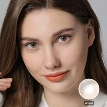 Un Par Lentes de Contacto con Color 14.2mm Desechables Anuales Pupilentes para Maquillaje de Ojos Belleza - avela - Ver 3