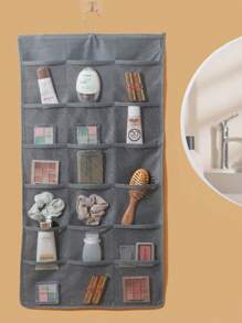 Porte-accessoires pour cheveux, organisateur mural pour épingles à cheveux, bandeaux, élastiques, serre-têtes, pinces à cheveux, ornements pour cheveux, sac suspendu pour pinces à cheveux, organisateur de maquillage - Beige - Voir 6