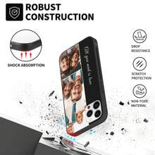 Personalized Picture Phone Cases For 15 14 13 12 11 Pro/Max/Mini XR X Xs Max Custom Multiple Photo IPhone Case For Friends Family Birthday Gifts Customized Full Protection TPU Cover - Multicolor - View 2