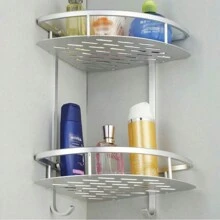 Suporte de Shampoo Aluminio Rack de Banheiro Sabonete Prateleiras Parede - Multicolorido - Visão 5