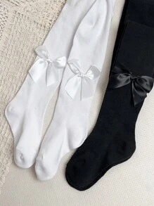 2 piezas Mallas decoradas con lazo para bebé niña - Multicolor - Ver 2