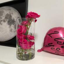 1pc Acrylic Anti-Drop Vase, Transparent Straight Tube, Multi-Functional Creative Vase, Living Room & Bedroom Decor, Transparent Glass Vase/Planter/Fish Tank, Large Living Room & Bedroom Decor Gift, Birthday, Graduation, Home Decor, Christmas Decor, Christmas Vase - Clear - View 5