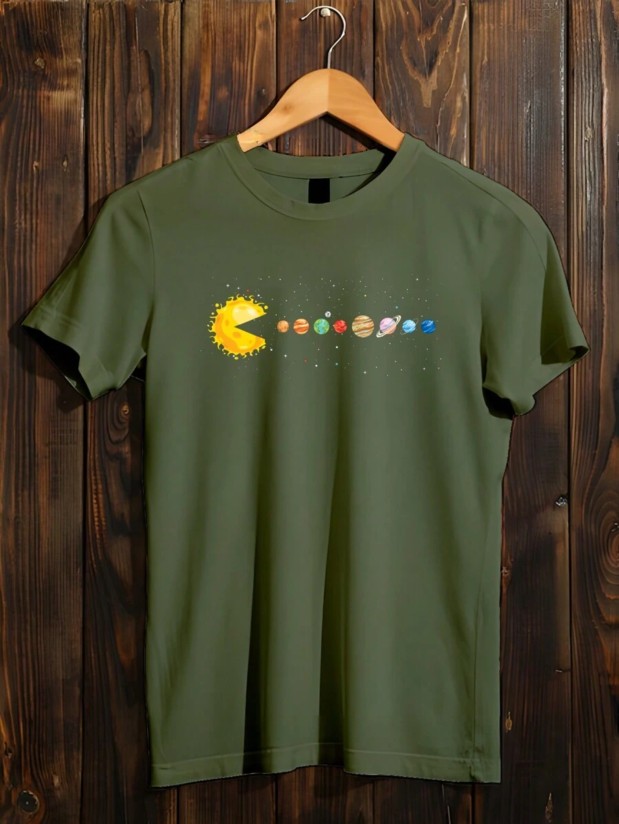 Men T-Shirts - xanh quân đội - Xem 1