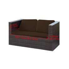 1入組彈性戶外純色沙發座椅套，防濺水防污沙發套，適用於裝飾，庭院陽台座墊套