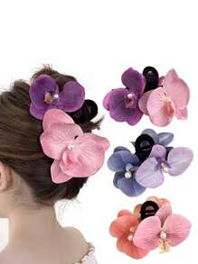 1 Stück Thai Stil Wald Thema Haarspange für Urlaubsfrisuren, Haarklammern mit Haarklammer Haaraccessoires Valentinstag Haarspangen Haarklammer Haarklammern Haarklammer, Klemmspange
