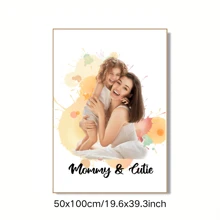 1 tấm áp phích vải tùy chỉnh, hình ảnh và văn bản tùy chỉnh, vải ảnh màu nước treo tường, nghệ thuật canvas màu nước cá nhân, nghệ thuật treo tường bằng vải, in hình ảnh tùy chỉnh, ảnh nghệ thuật, ảnh gia đình, in ảnh cặp đôi, ngày của mẹ, ngày của cha, sinh nhật, Halloween, Giáng sinh Trang trí quà tặng - nhiều màu - Xem 16